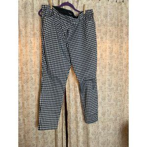 Black and White Skinny Work Pants